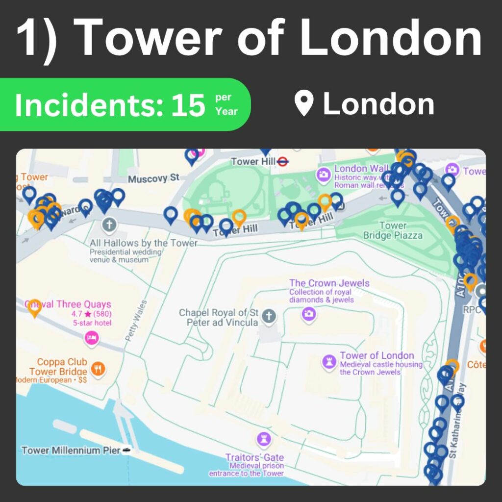 Tower of London_Incidents