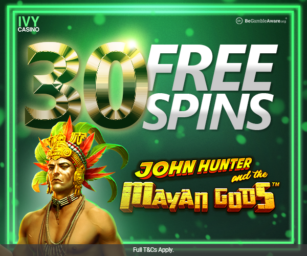 Join the excitement at Ivy Casino this weekend with an NEW offer on John Hunter and the Mayan Gods. Simply opt in, deposit £50, and wager it on any online slots to unlock 15 FREE SPINS on John Hunter and the Mayan Gods! Plus, you can redeem this offer twice during the promotion period.