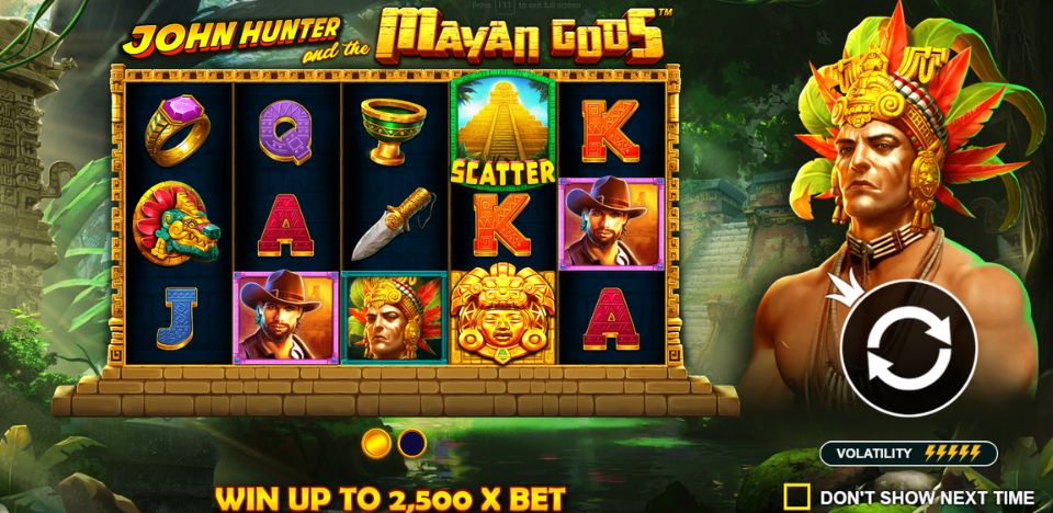 John Hunter And The Mayan Gods slots gameplay 