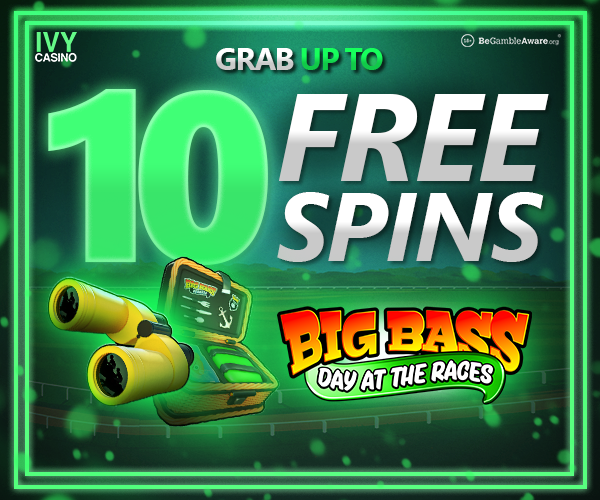 Unlock 10 Free Spins on Big Bass Day At The Races at Ivy Casino.