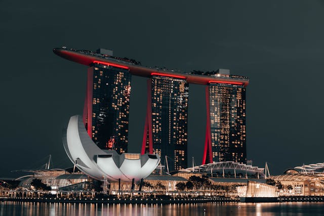 A photo of Marina Bay Sands in Singapore.